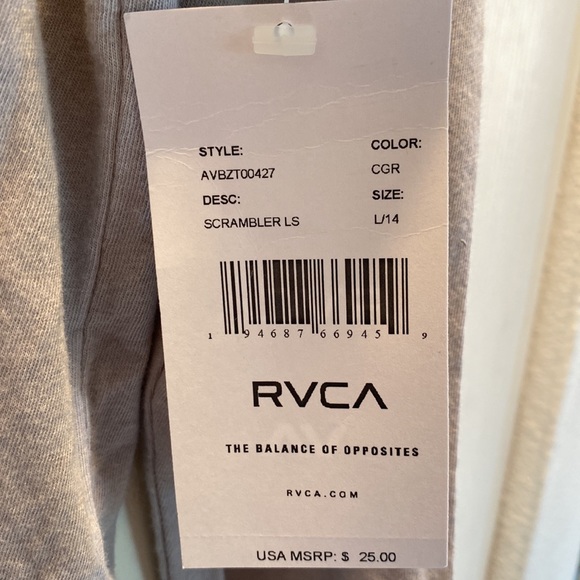 RVCA Long Sleeve Tee - Picture 3 of 3